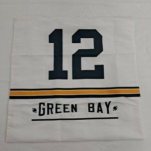 Green Bay Packers Pillow Cover White # 12